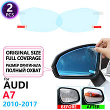 Full Cover Anti Fog Film Rainproof Rearview Mirror for Audi A7 2010~2017 4G8 Car Stickers Protective Films Accessories S7 RS7 2024 - buy cheap