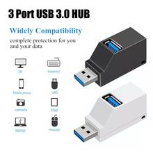 Concentrador de red USB de 3 puertos, Mini USB 2,0 3,0, caja divisora de alta velocidad para PC, portátil, lector de tarjetas de disco U para iPhone, Xiaomi, Hub de teléfono móvil 2024 - compra barato