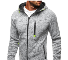 Men hot brand Sports Casual Wear Zipper Fashion Tide Jacquard Hoodies Fleece Jacket Fall Sweatshirts Autumn Winter Fitness Coat 2024 - buy cheap