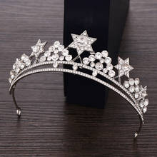 Handmade Rhinestone Tiaras and Crowns Wedding Hair Accessories Bride Crystal Diadem Bridal Crown Wedding Headpiece Gift 2024 - buy cheap