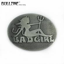 Bullzine-Cinturón de aleación de zinc para chica mala, hebilla con acabado de peltre, FP-02485 occidental, lujoso, regalo 2024 - compra barato