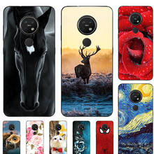 Capa de silicone com estampa de gato, capa fofa de silicone para nokia 5.3 1.3 6.2 7.2 2019 nokia c1 2024 - compre barato