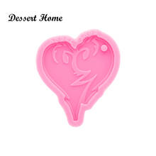 DY0799 Bright Heart Resin Craft for Keychain, Silicone Molds, DIY Resin Epoxy Jewellery Making,  Clay Molds 2024 - buy cheap