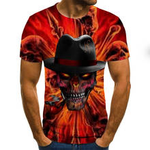 Venda quente impressão 3d rua magia coringa gráfico camiseta personalizado hip-hop padrão de chama camiseta masculino camisetas engraçado 2024 - compre barato