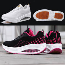 2021 spring new Shake Shoes for Women Platform Running Sneakers Thick Bottom Wedges Sneakers women Comfortable dance shoes 2024 - buy cheap