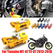 Ajustador de corrente para motocicleta, acessório de blocos de ajuste de corrente traseira para yamaha mt07 fz07 tablete 2013 2014 2015 2016 2017 2024 - compre barato
