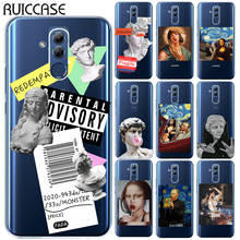 Luxury Aesthetic Art Letter Label Soft Silicone Case Cover For Huawei Honor 8X 9X 10 Honor 20 Lite Pro 10i Mate 30 20 Lite Pro 2024 - buy cheap