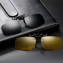 Óculos de sol com lente de visão noturna, acessório polarizado para dirigir para homens anti uva uvb com capa 2024 - compre barato