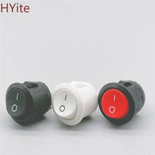 Red Black White ON/OFF Round Rocker Toggle Switch 6A/250VAC 10A 125VAC Plastic Push Button Switch 2024 - buy cheap
