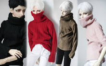 D01-P547 кукла ручной работы одежда 1/4 1/3 uncle MSD SSDF SD кукла аксессуары теплый полосатый свитер с высоким воротником 1 шт. 2024 - купить недорого