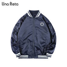 Мужская бейсбольная куртка Una Reta, новая демисезонная куртка в стиле хип-хоп, Уличная Повседневная куртка размера плюс, Высококачественная Мужская куртка 2024 - купить недорого