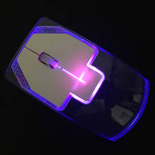 2.4G color transparent mouse wireless ergonomic optical mouse computer gaming mouse laptop silent mouse 2024 - buy cheap