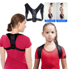 Corretor postural ajustável para costas, cinta para clavícula, homens, mulheres, ombro, lombar, correção de postura 2024 - compre barato