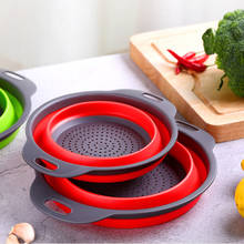Colador plegable portátil para lavar frutas y verduras, cesta, utensilios de cocina 2024 - compra barato