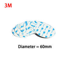 100pcs 3M 1600T White Double Sided Adhesive PE Foam Tape 1.1mm , Diameter= 60mm Round Circle 2024 - buy cheap