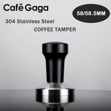 Martillo negro para café en polvo, accesorios para café Barista, 58/58 Base plana de acero inoxidable, 304mm 2024 - compra barato