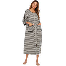 Long Nightgowns for Women Sleeping Loungewear Night Dress Female Casual Loose Sleepwear Women's Home Clothes Dressing Gown XXL 2024 - buy cheap