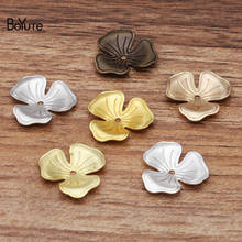 BoYuTe (100 Pieces/Lot) 16*2MM Metal Brass Stamping Flower Bead Caps Diy Hand Made Jewelry Findings Components 2024 - buy cheap