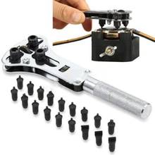 Kit de ferramentas de reparo de relógio, abridor de caixa de relógio de pulso, removedor ajustável de parafuso traseiro, chave de reparo, ferramenta de relógio, abridor de caixa, chave de relógio