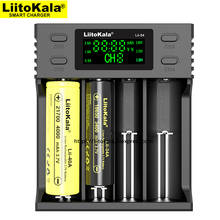 Liitokala Lii-S2 Lii-402 Lii-S4, Carregador de Bateria de Carregamento 18650 18350 18500 16340 10440 14500 26650 1.2V Bateria de NiMH AA AAA. 2024 - compre barato