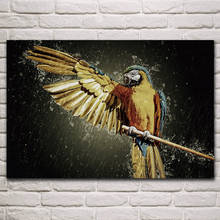 Веселье, крыло попугая в дожде, капли для воды, фотография, украшение для дома, гостиной, спальни KM643 2024 - купить недорого