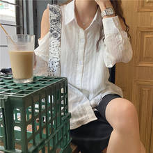 Embroidery Lace Spring femme Shirt Casual white Tops Girls Blouse Women Long sleeve Linen Cotton New Women Blouses femme 2024 - buy cheap