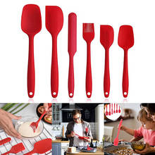 6 Pcs Silicone Spatula Sets Cooking Utensils Tools Scraper Spoon Brush Soft Silicone Baking and Cooking Tool Kitchen Utensils 2024 - buy cheap