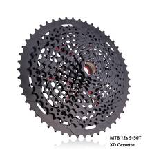 Кассета MTB 9-50T, кассета 12 s XD L, черно-серая, кассета 12 в 9-50t, кассета 12 s k7, звездочки, запчасти для велосипеда 2024 - купить недорого