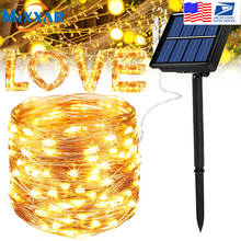 ZK20 Dropshipping Outdoor Solar String Lights Waterproof Decoration Copper Wire Light Solar Powered Lamps for Garden Yard Party 2024 - buy cheap