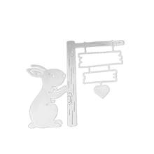 Easter Bunny Indicator Metal Cutting Dies Stencil Scrapbooking DIY Album Stamp 95AA 2024 - buy cheap