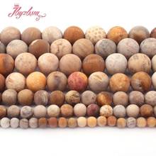 4,6,8,10mm redonda geada matte coral ágata solta grânulos de pedra natural para diy colar pulseiras jóias fazendo espaçador strand 15" 2024 - compre barato