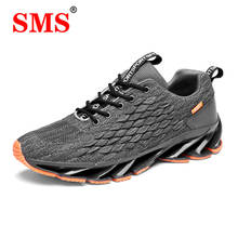 SMS 2020 New Men Shoes Fashion Personality Male Casual Footwear Lace-up Tenis Shoes Sneakers Breathable Running Shoes  Big Size 2024 - buy cheap