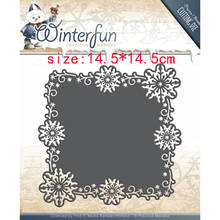 CH 2020 New Arrival snowflake Frame 3D Gift Stitched DIY Scrapbooking Stamps Craft Embossing Die Cut Making Stencil Template 2024 - buy cheap