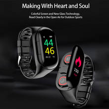 Smart Watch Bracelet Bluetooth Wireless Earphone 2 in 1 Heart Rate Monitor for Sports VDX99 2024 - buy cheap