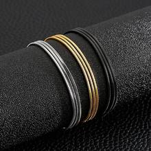 1.5mm Width Stainless Steel Flat Snake Chain Men Female Gold/black Fashion Necklaces For Party Jewelry Friend's Gift 2024 - buy cheap