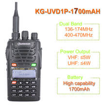 Rádio de duas vias twxun embutido, original, com bateria de 1700mah, fm, transmissor uvd1p, walkie talkie, uhf, vhf, rádio amador 2024 - compre barato