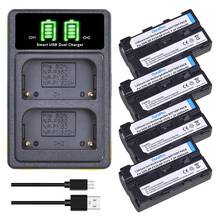 4x 2600mAH 7.2V NP-F550 NP-F570 Camera Battery +USB Charger with Type C Port for Sony NP-F330 NP-F530 NP-F570 NP-FM50 NP-FM500H 2024 - buy cheap