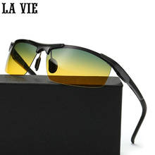 Day & Night Vison Aluminum-magnesium Alloy Men's Polarized Sunglasses Reduce Glare Driving Sun Glass Goggles Eyewear De Sol 2282 2024 - buy cheap