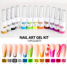 2021 New Nail Art Gel Polish Kit Soak Off UV/LED Liner Gel Ink Color Varnish Gel Nail Polish Lacquer Salon Painting Designs 2024 - buy cheap