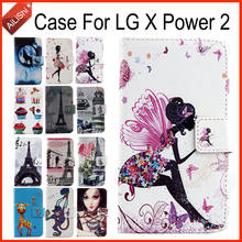 AiLiShi Factory Direct! Case For LG X Power 2 Luxury Flip Painted Leather Case Exclusive 100% Special Phone Cover Skin+Tracking 2024 - buy cheap