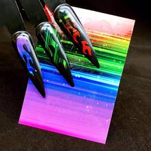 Lámina holográfica de llama colorida para uñas, calcomanías autoadhesivas de fuego para Nail Art, decoraciones deslizantes 2024 - compra barato