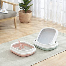 1 Set Cat Litter Box Excrement Training Sand Litter Box Cat Dog Tray with Scoop Pet Toilet Bedpan Anti-Splash Dog Toilet 2024 - buy cheap