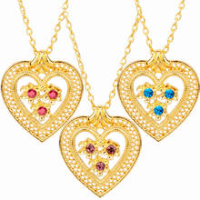 Love Heart Pendant Necklace Unique Heart with Rhinestone Women Necklace Enamel Necklaces for Girlfriend Say Will Always Love You 2024 - buy cheap