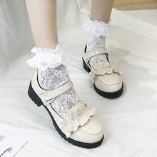Zapatos de plataforma japonesa lolita para mujer, zapatos de cuero redondos con lazo, zapatos Vintage de Lolita dulce, Victoria Kawaii cos loli 2024 - compra barato