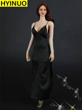 ZYTOYS-Disfraz de soldado ZY5025 1/6 para mujer, vestido de noche largo, Sexy, negro, Honda, Cheongsam, figura de acción, 12 ", puede ser como regalo de amigos 2024 - compra barato