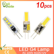 GreenEye LED G9 G4 Lamp bulb AC/DC 12V 220V 3W 6W 10W COB SMD LED G4 G9 Dimmable Lamp replace Halogen Spotlight Chandelier 2024 - buy cheap