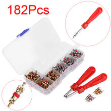 182pcs Car A/C Air Conditioning R134A Valve Cores Assortment + Remover Tool For Air Conditioning Refrigeration 2024 - buy cheap