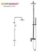 Alloy Bathroom Bath Shower Dollhouse Miniature Mini Bathroom Bath Shower Model Pretend Toy for Doll Houses Accessories 2024 - buy cheap