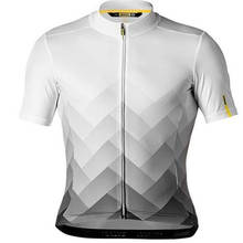 6XL Pro Team MAVIC Cycling Jersey Gray Bicycle Clothing Short Sleeve Maillot Bike Cycle Ropa Ciclismo Hombre MTB Bike Sportwear 2024 - buy cheap