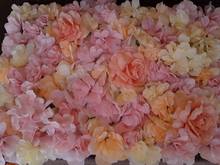 Flores artificiais de seda com rosas 40x60cm, tapete de decoração para casa, flores de parede para casamento, plano de fundo, decoração floral 2024 - compre barato